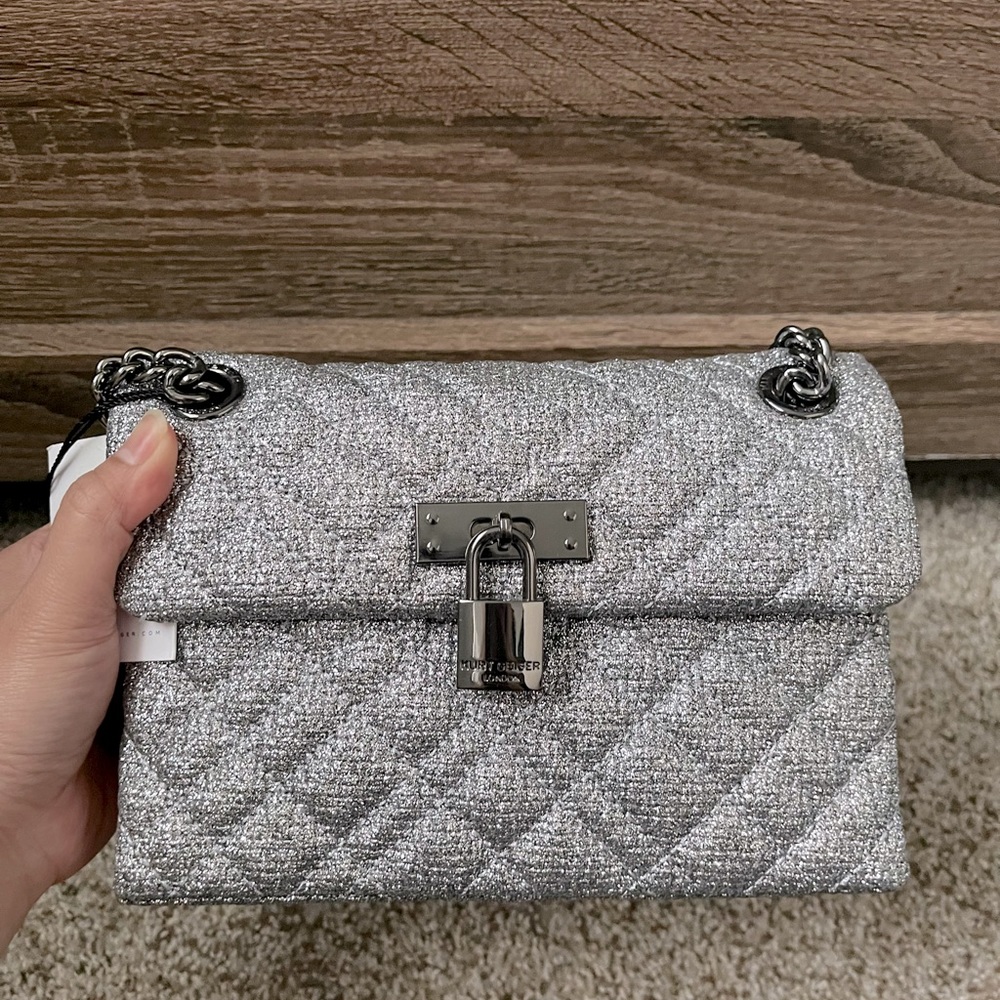 NWT Kurt Geiger London Mini Brixton Lock Shoulder Bag - Picture 2 of 9